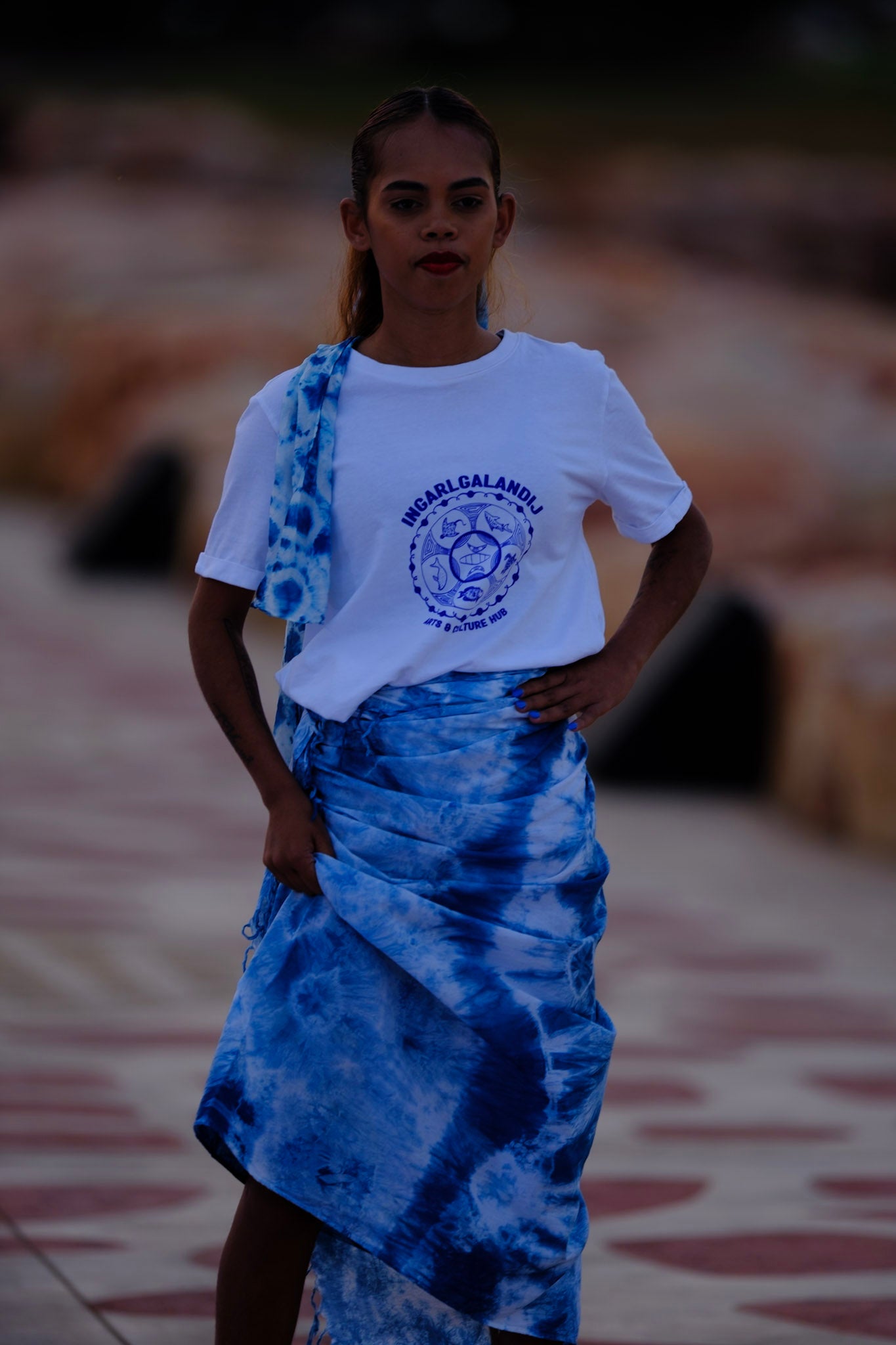 Bardi Blue Sarong - View 3