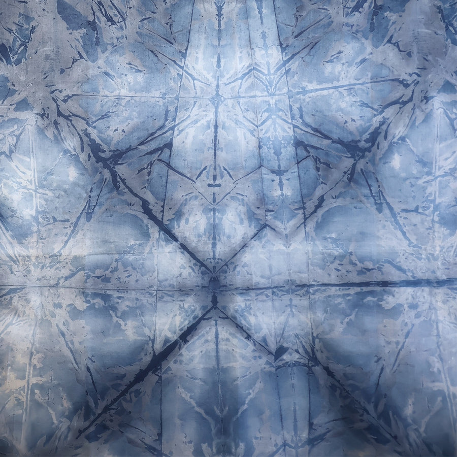Bardi Blue Silk Bandana - View 1